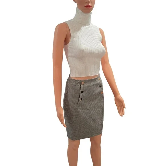 H&M Gray Knee-Length Pencil Skirt Work (New) - Picture 1 of 14